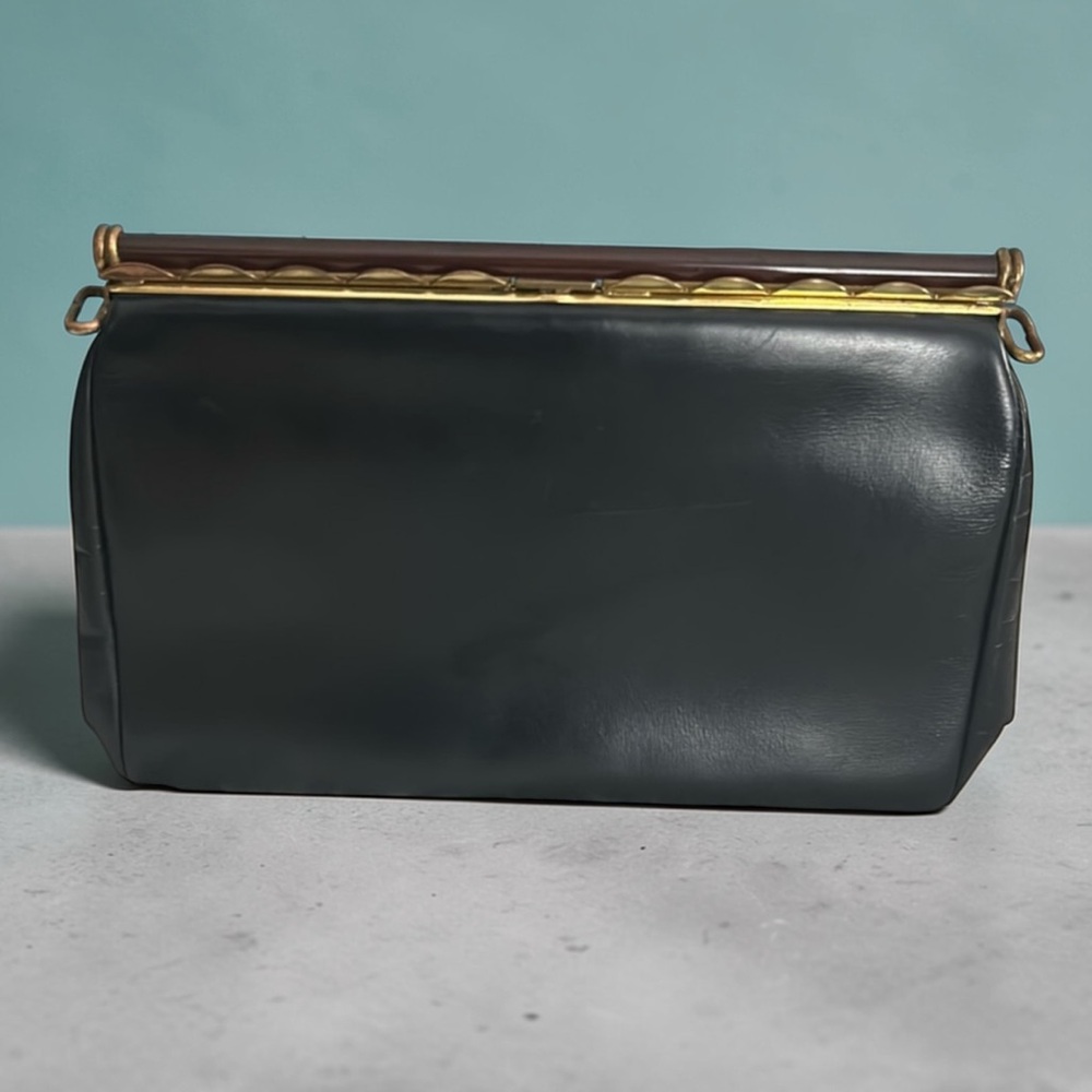 Vintage Lesco Genuine Leather Lucite Purse
